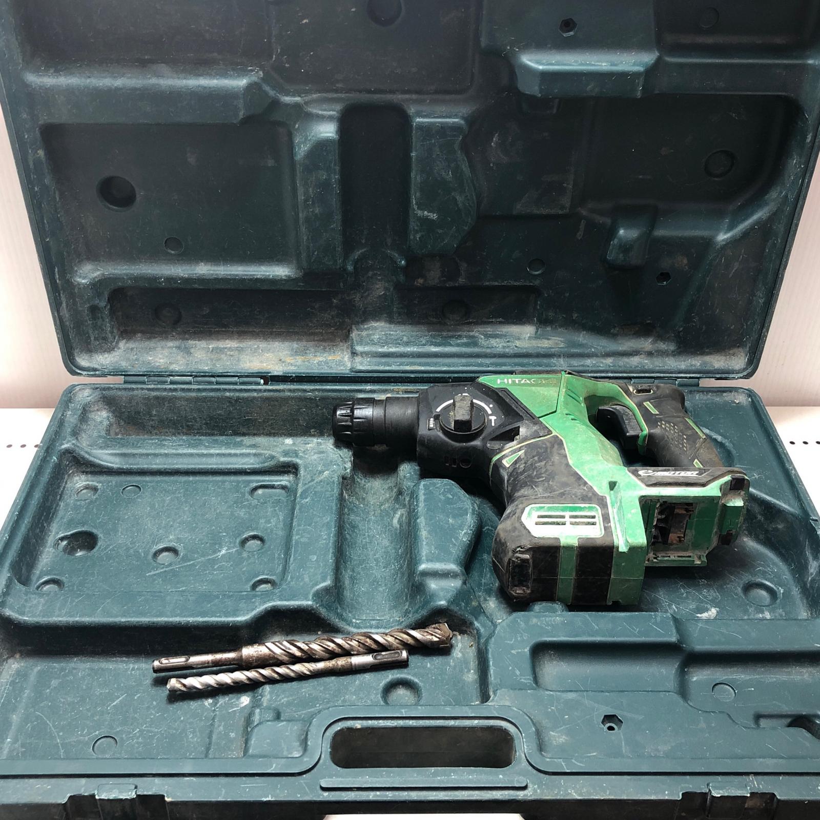 【中古】HITACHI 日立 26mm コードレスロータリーハンマドリル DH18DBL グリーン Cランク|リサイクルビッグバン店