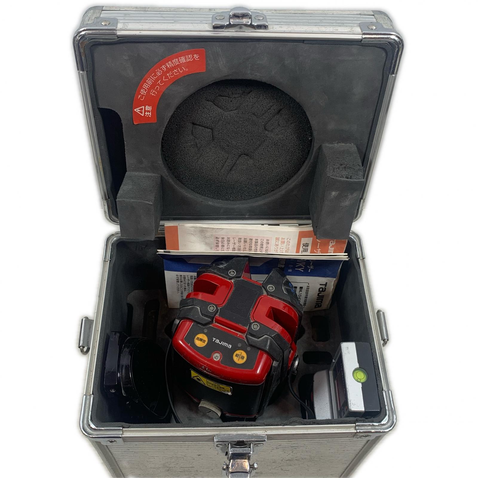 【中古】TAJIMA タジマ レーザ備品 レーザ墨出し器 受光器付 AXT-KYR 赤いこと B位置づける