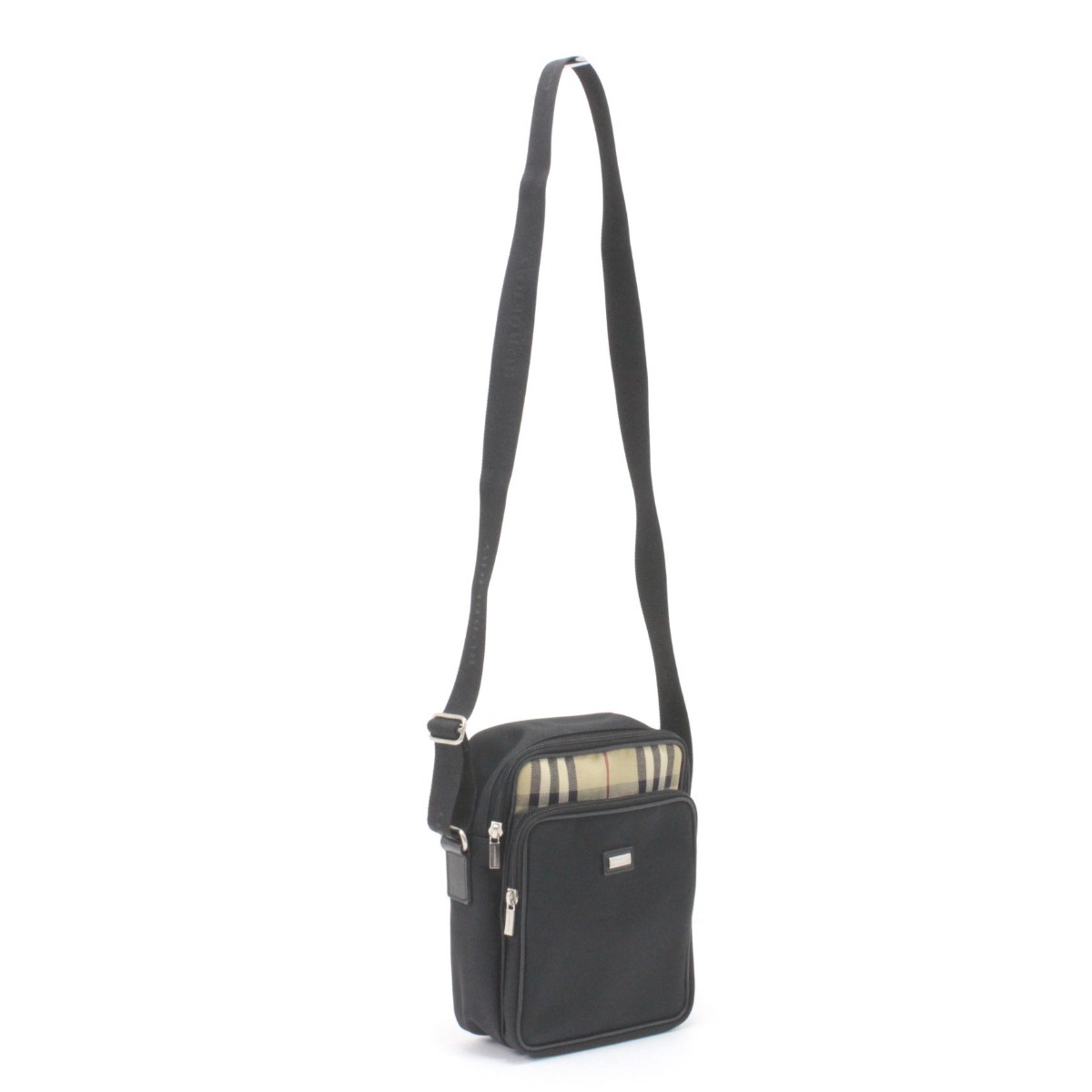 【中古】BURBERRY BLACK LABEL バーバリーブラックレーベル ショルダーバッグ T-02-2 黒いこと C序列付ける