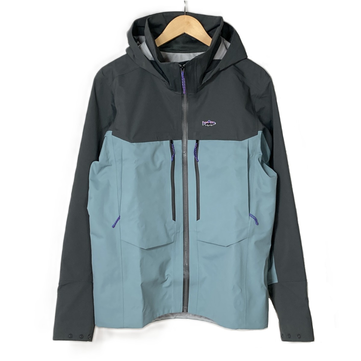【中古】Patagonia パタゴニア スウィフトカレント・ウェーディング・ジャケット 81771 BLUE SAGE Sサイズ Aランク｜リサイクルビッグバン店