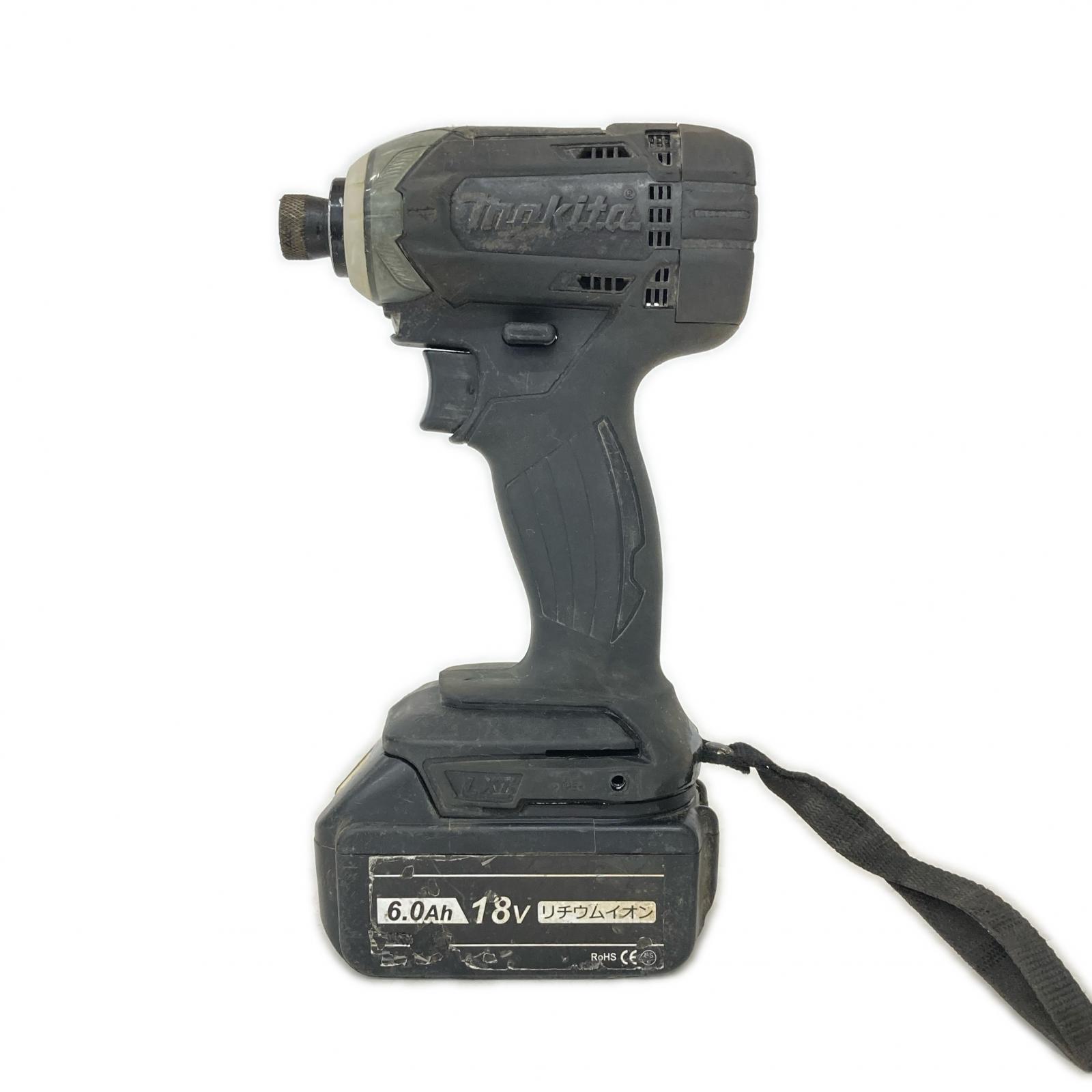 【エントリーポイント10倍|7/19 20:00-7/26 1:59】【送料無料】【中古】MAKITA マキタ インパクトドライバ TD149D ブラック 互換バッテリー1個付 コードレス式 18v 473563 Cランク|リサイクルビッグバン店