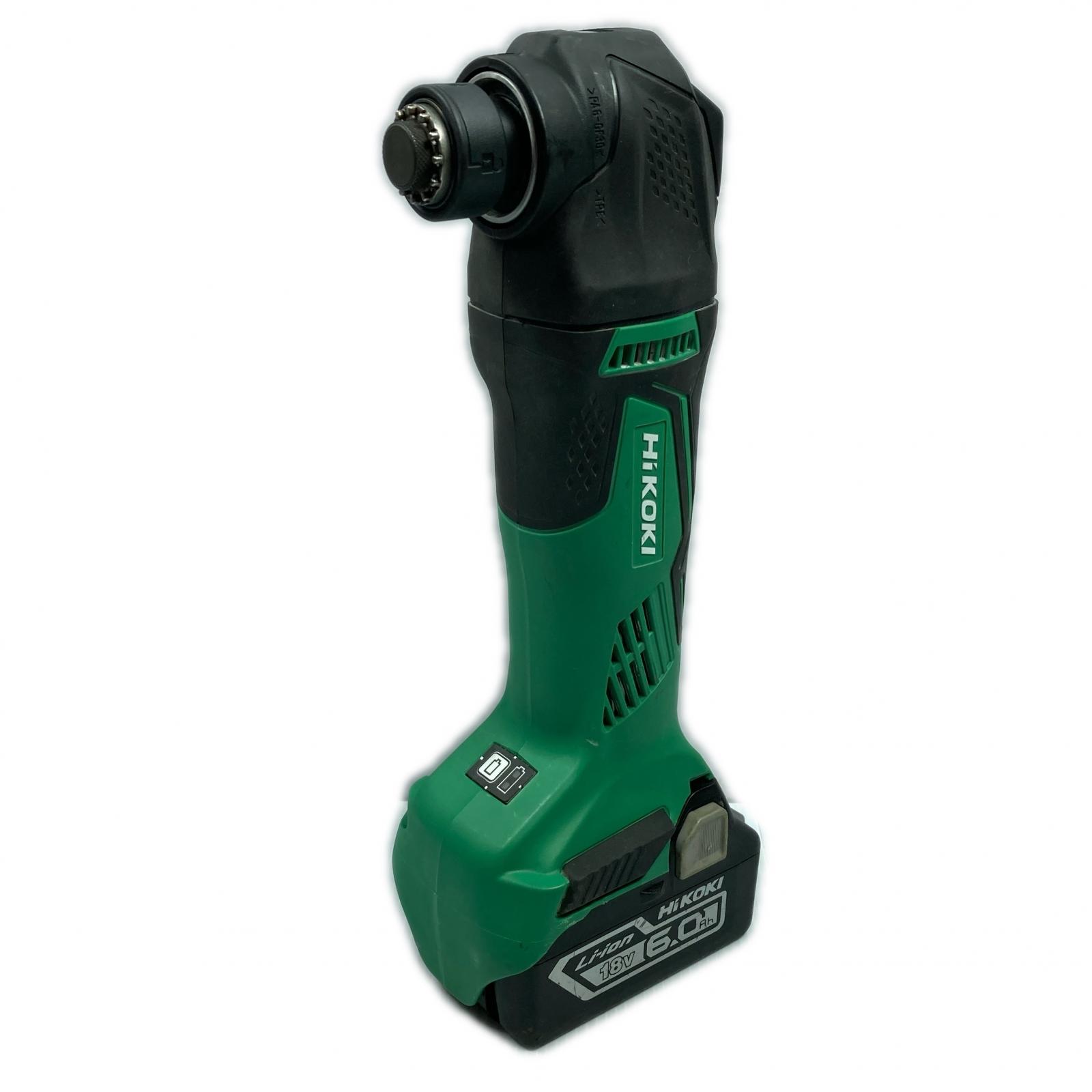 【中古】HiKOKI ハイコーキ 18v 6.0Ah コードレスマルチツール 蓄電池1個付き添い人 ※PSE目じるしあり CV18DBL 緑であること×黒いこと B序列付ける