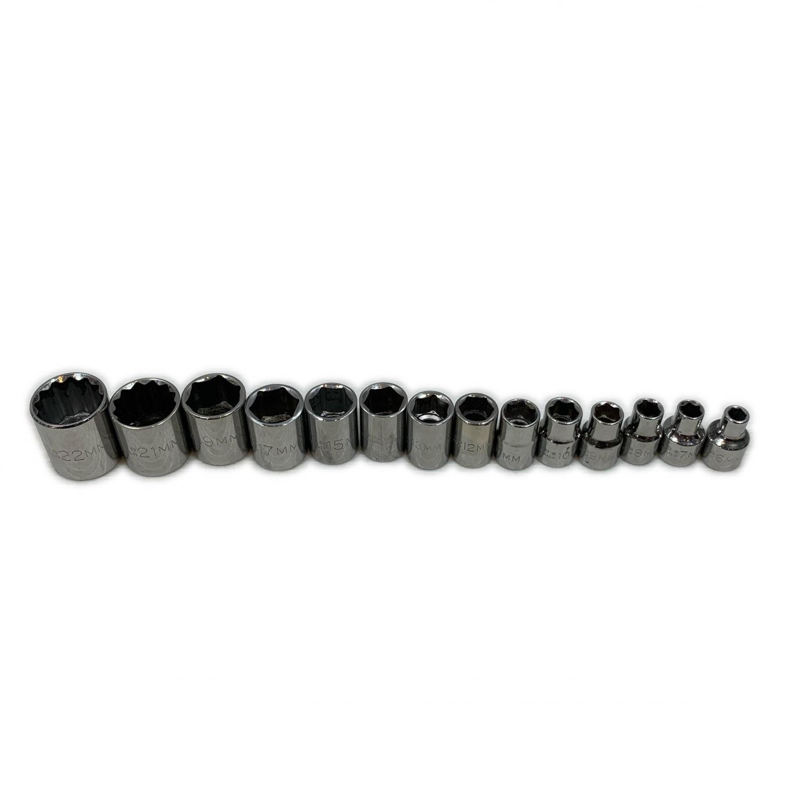 【中古】PROTO 工具 ハンドツール ソケット 14個セット/6.7.8.910.1112.13.14.15.17.19.21.22 Bランク｜リサイクルビッグバン店