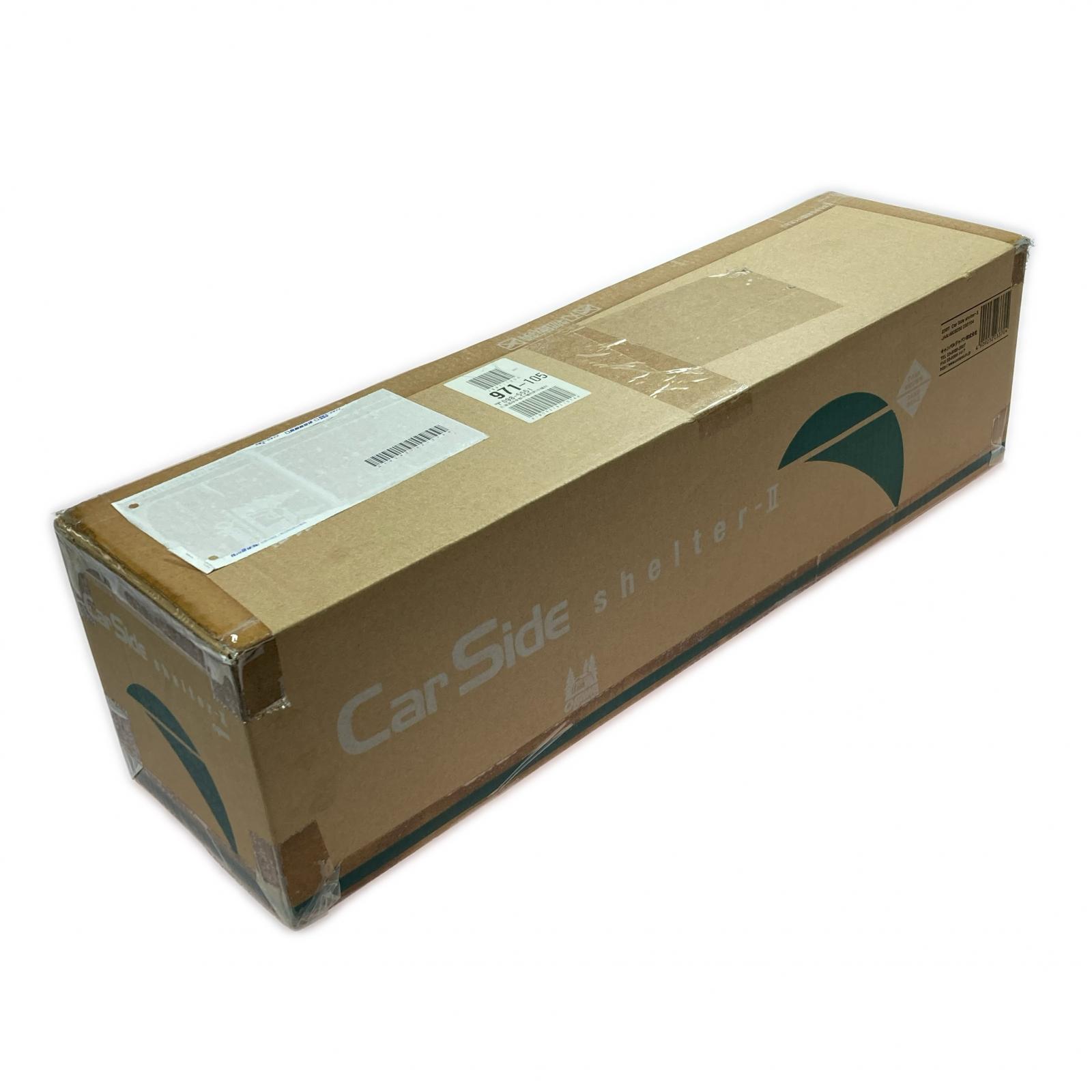 【中古】ogawa カーサイドシェルターII 2337 うす暗い赤銅色×沙子ベージュ タープ 保護施設 未当て嵌める S価値づける