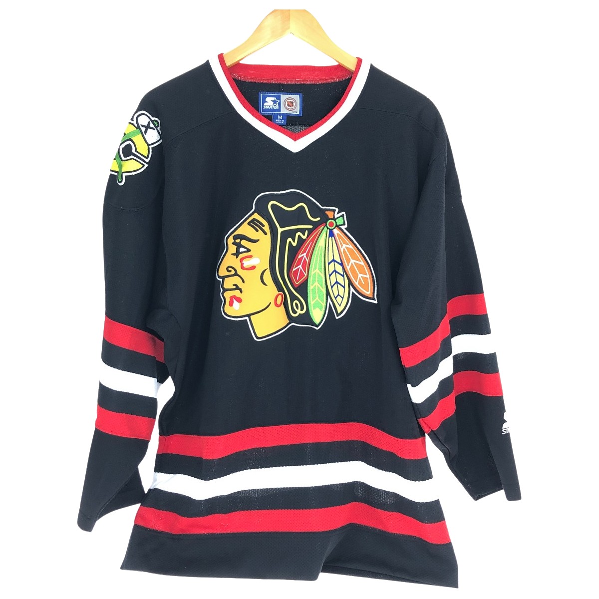 【中古】90~00s STARTER プルオーバー 取り組みプルオーバー SIZE M 古着 黒いこと B価値づける