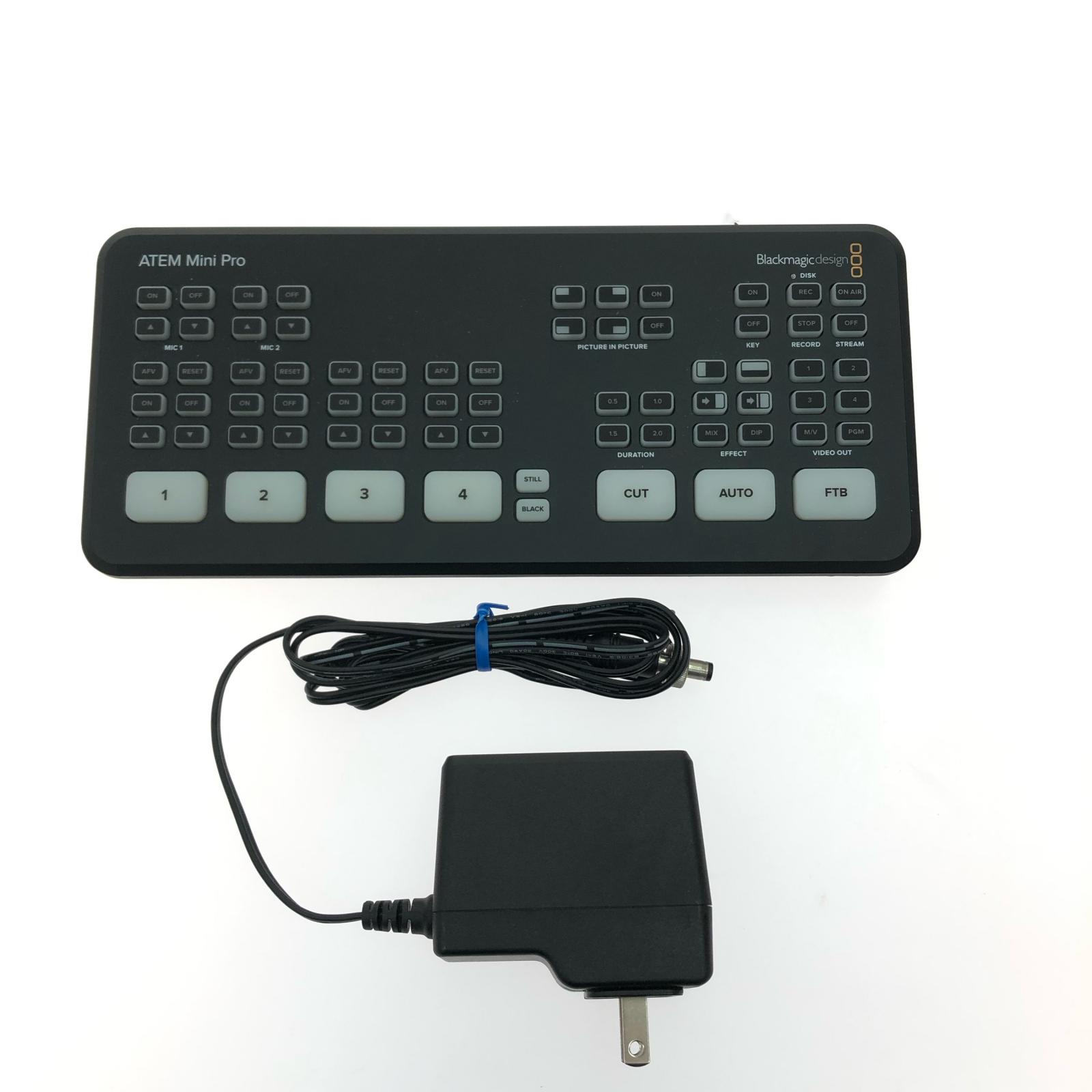 【中古】Black magic design ブラックマジックデザイン アダプタ付 ATEM Mini Pro ストリーミング スイッチャー B価値づける