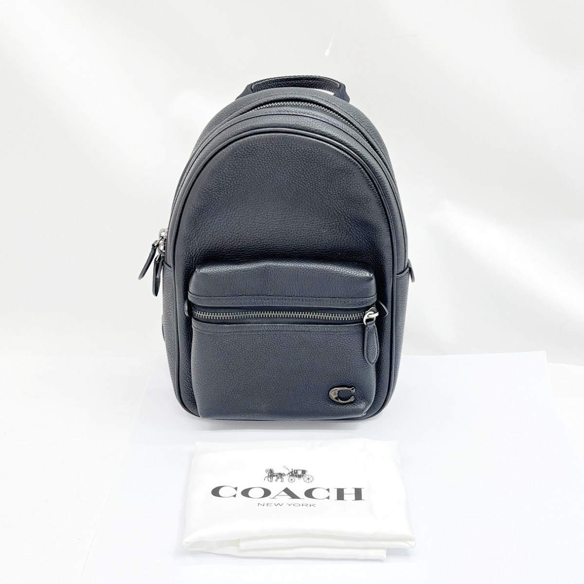 【中古】COACH コーチ メッセンジャーバッグ ボディバッグ ショルダーバッグ 斜めがけ レザー ブラック CP162 ブラック Bランク｜リサイクルビッグバン店