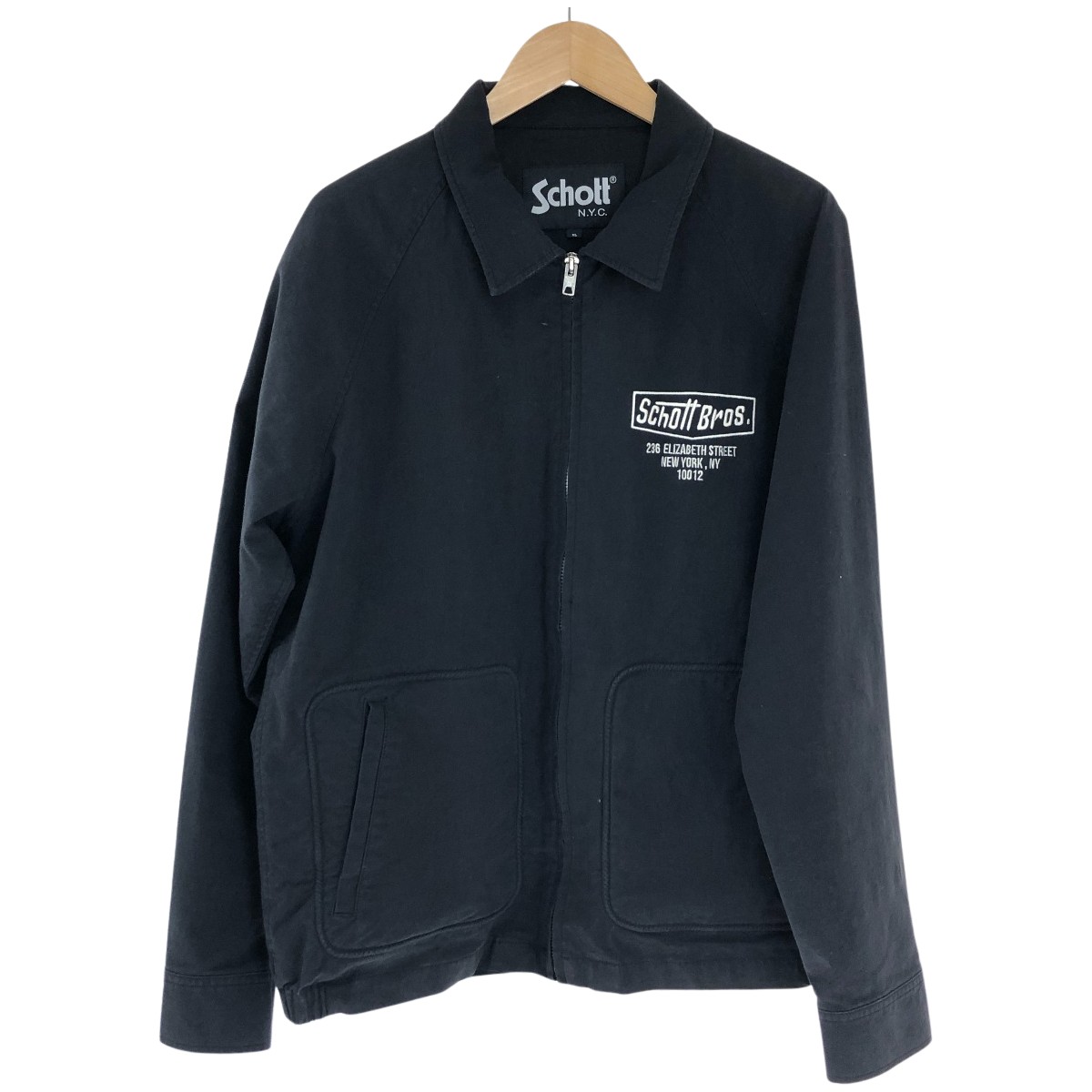 【中古】Schott ショット ブルゾン SIZE XL 古着 3112047 ブラック Cランク|リサイクルビッグバン店
