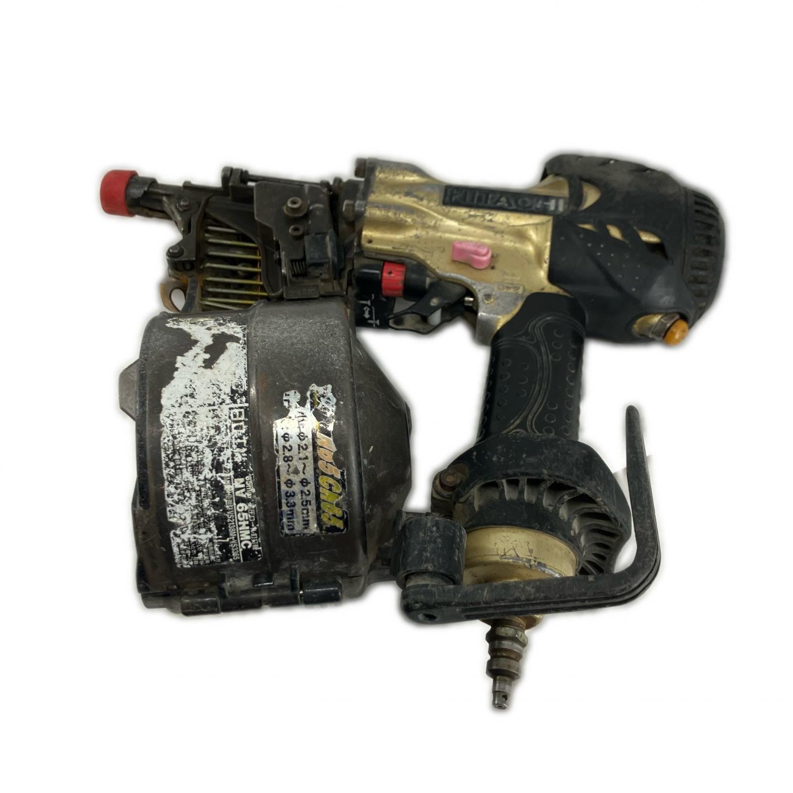 【中古】HITACHI 日立 エアツール エア釘打ち 本体のみ NV65HMC ゴールド Bランク｜リサイクルビッグバン店