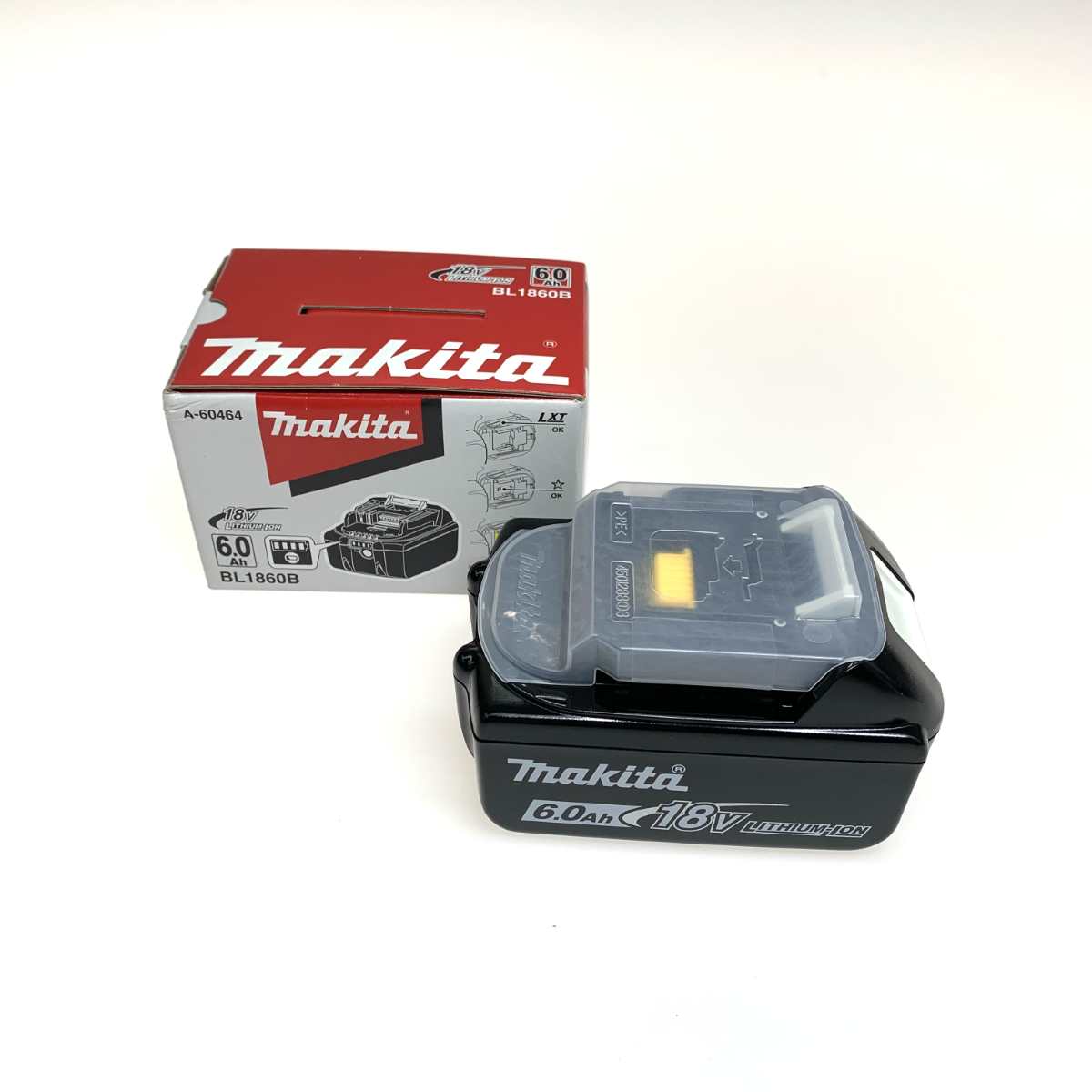 【中古】MAKITA マキタ 工具関連用品 バッテリー 18v 6.0Ah BL1860B ブラック Sランク｜リサイクルビッグバン店