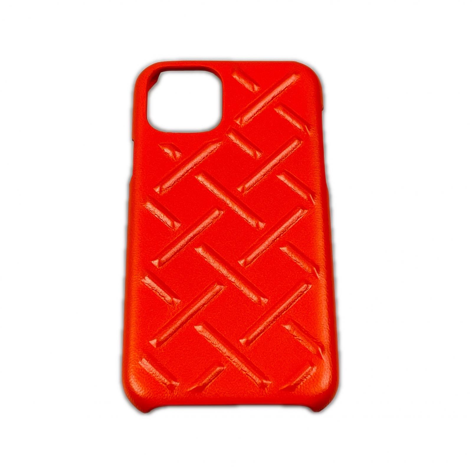 【中古】BOTTEGA VENETA ボッテガヴェネタ スマホケース iPhone11Pro対応 オレンジ Aランク｜リサイクルビッグバン店