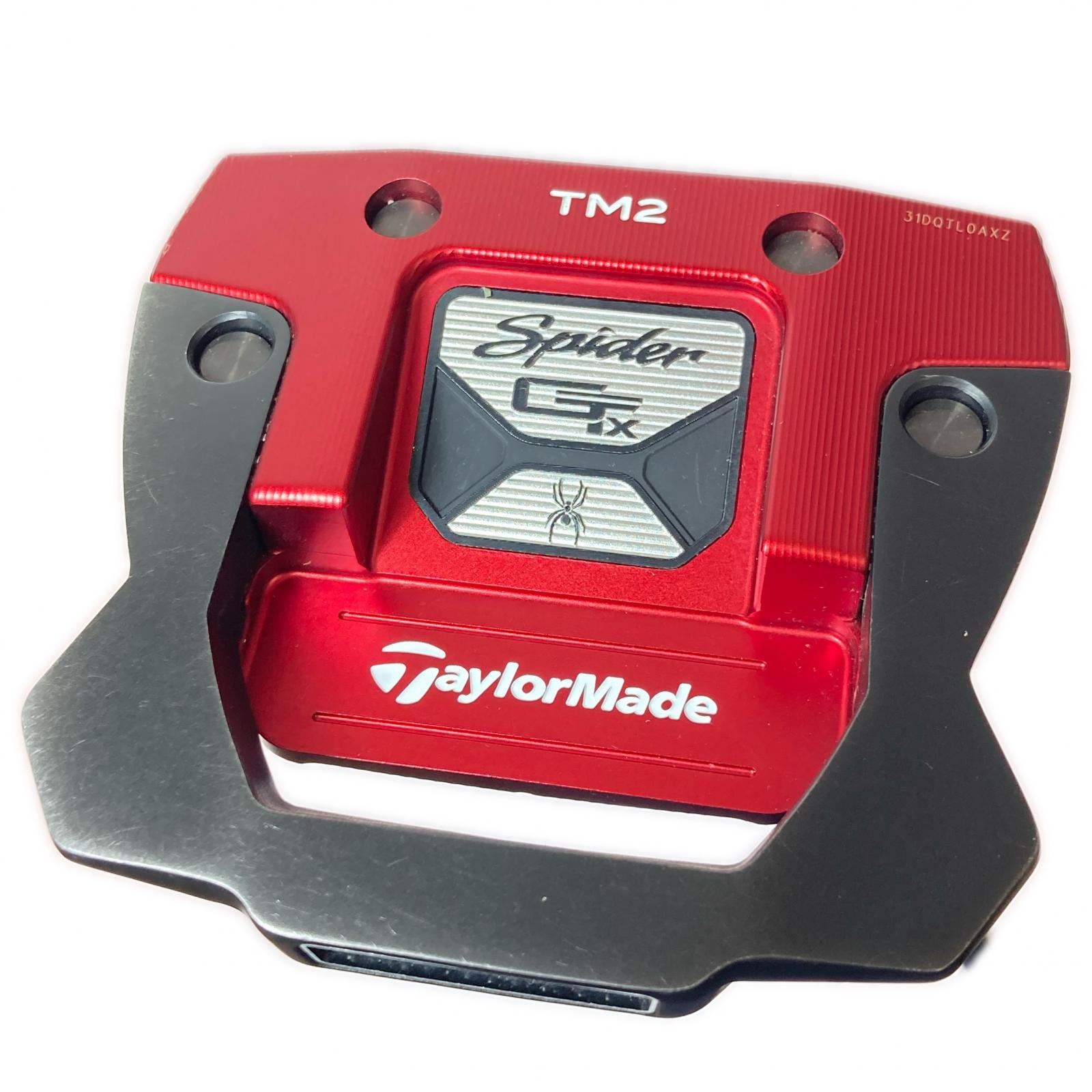 【中古】TaylorMade テーラーメイド Spider GTx RED TRUSS TM2 パター 34インチ カバー付 Cランク|リサイクルビッグバン店