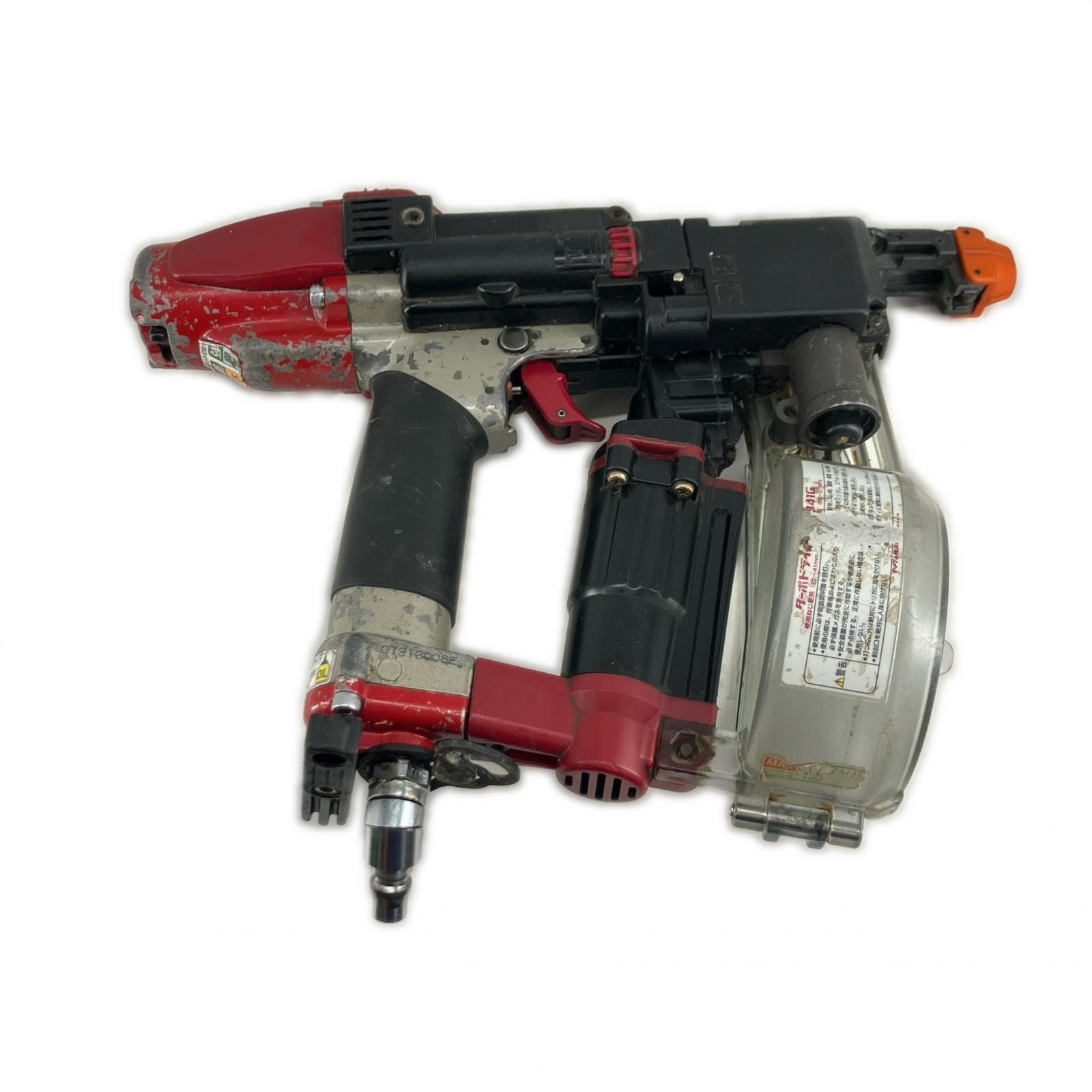 【中古】MAX マックス エアツール ねじ打ち機 本体のみ 常圧 TD-341G レッド Cランク|リサイクルビッグバン店