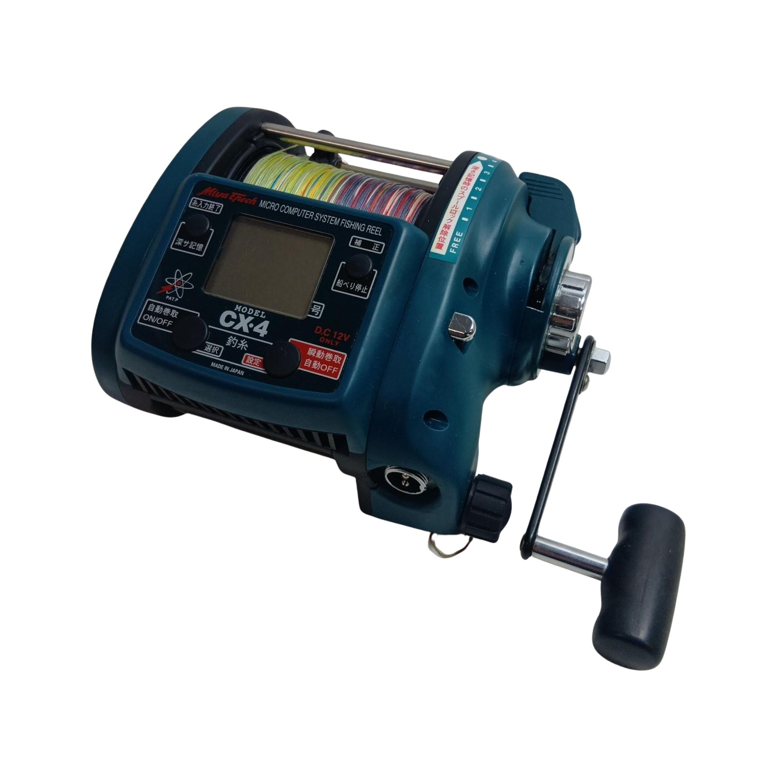 【中古】Miya Epoch CX-4 釣り用品 リール 電動リール コマンドX キズ有 程度AB 電源ケーブル Bランク｜リサイクルビッグバン店