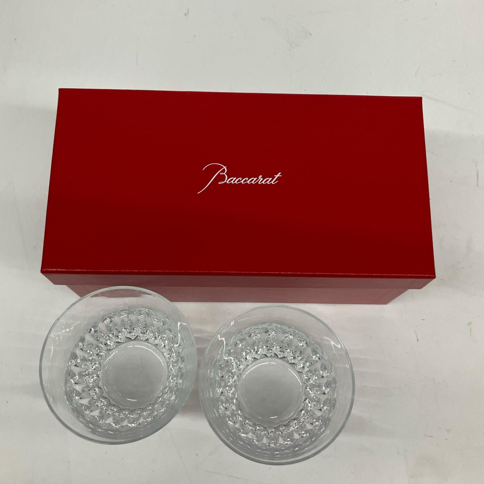 【エントリーポイント10倍|7/19 20:00-7/26 1:59】【送料無料】【中古】Baccarat バカラ バカラグラス イヤータンブラー 2019年刻印 ヴィータ 2Pセット Bランク|リサイクルビッグバン店