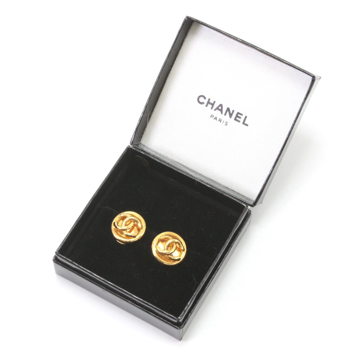 【中古】CHANEL シャネル イヤリング ヴィンテージ ゴールド色 Bランク｜リサイクルビッグバン店