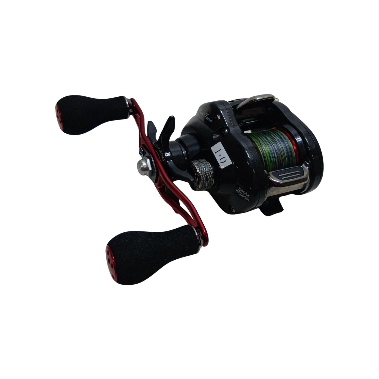 【エントリーポイント10倍｜7/19 20:00-7/26 1:59】【送料無料】【中古】DAIWA ダイワ 615025 釣り用品 リール ベイトリール 12スマックレッドチューン 100SH-L 程度AB Bランク｜リサイクルビッグバン店