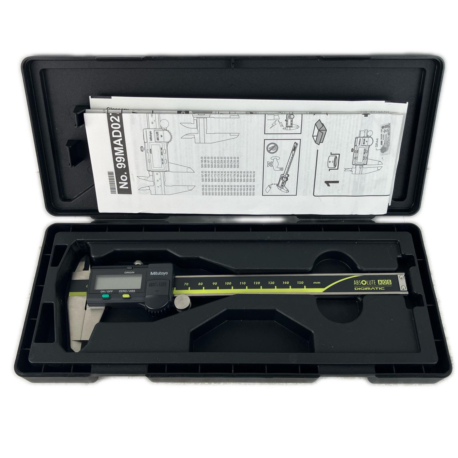【エントリーポイント10倍|7/19 20:00-7/26 1:59】【送料無料】【中古】Mitutoyo 150mm デジタルノギス ケース付 ABSデジマチックキャリパ ※校正歴不明 CD-15AX 500-151-30 Aランク|リサイクルビッグバン店