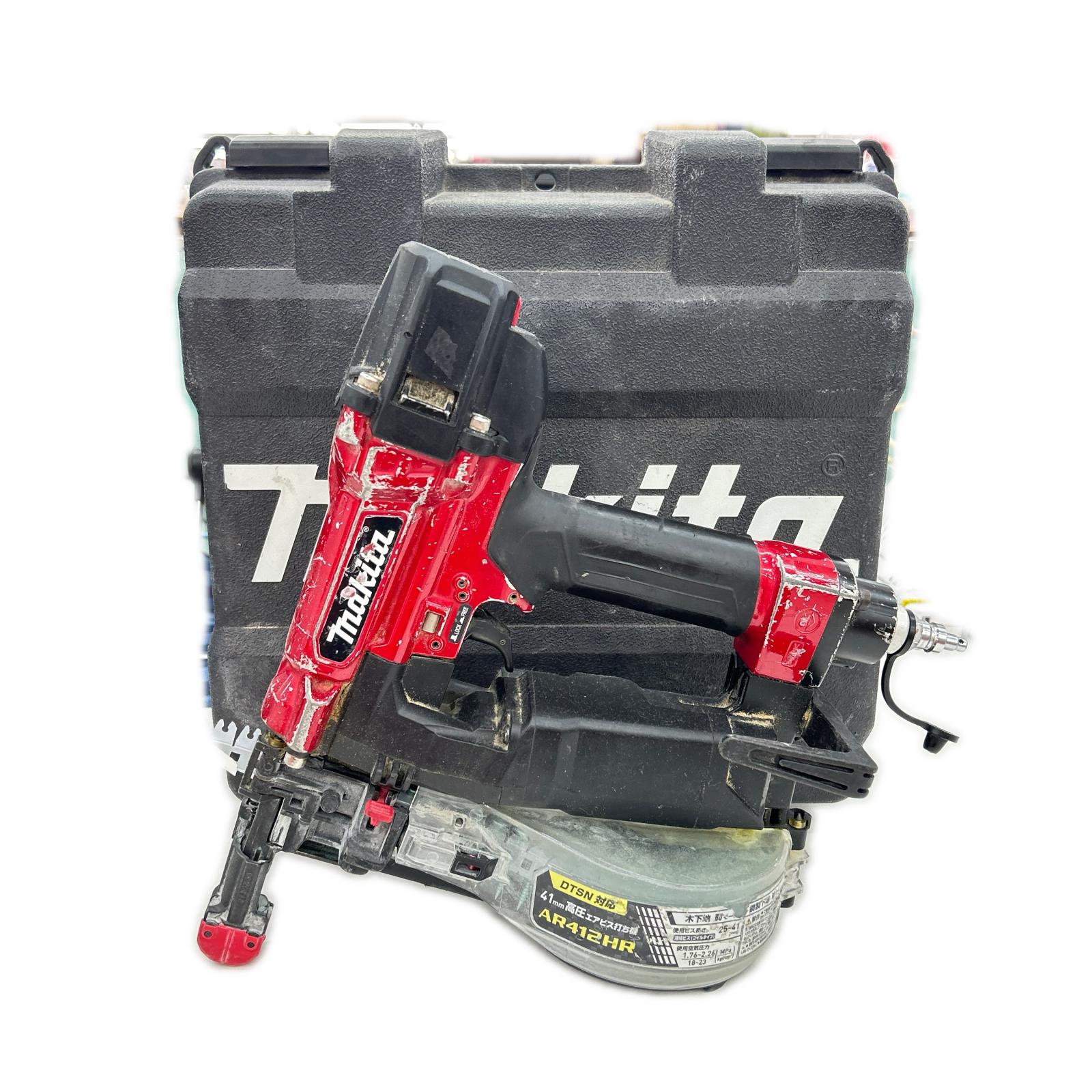 【中古】MAKITA マキタ エア釘打ち AR412HR ケース付 Bランク｜リサイクルビッグバン店