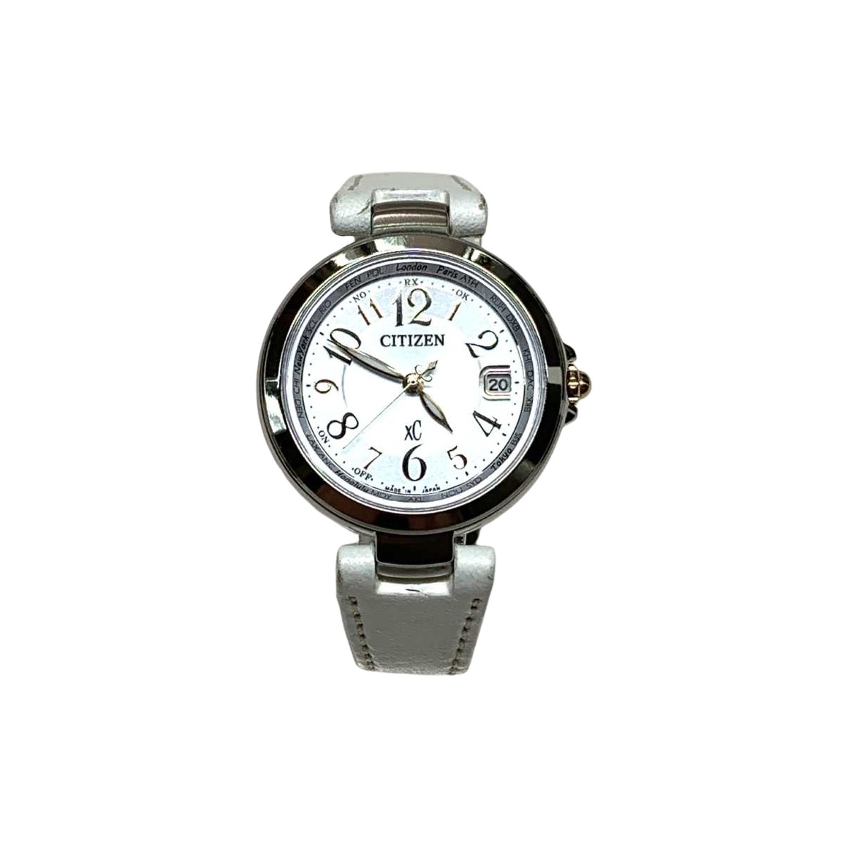 【中古】CITIZEN シチズン クロスシー　電波ソーラー 箱・取説付 H240-T019072 Bランク｜リサイクルビッグバン店