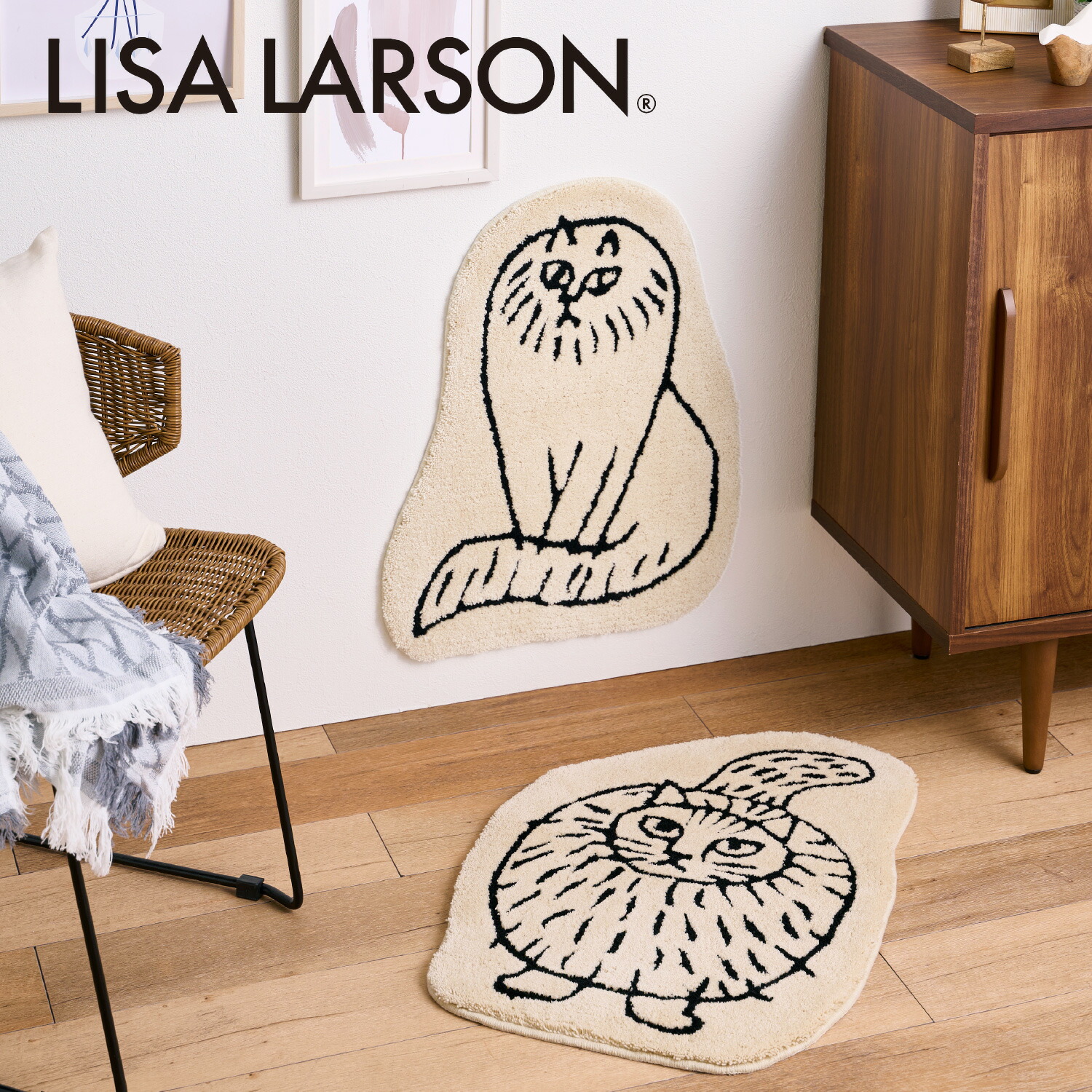 当店人気アイテム♪】LISA LARSON リサ・ラーソン スケッチ 玄関マット