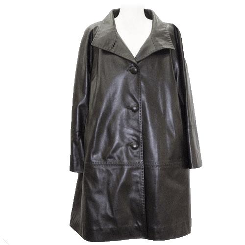 【OFF Price】 A伝達ルート なめし革厚地の外套 レディース