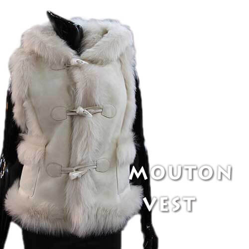 【off price!!】ダッフル ムートンベスト