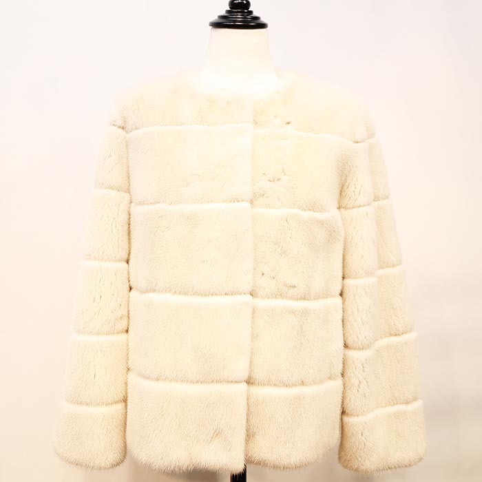 楽天市場】ミンク ショートコート ミンクコート 毛皮コート ファー