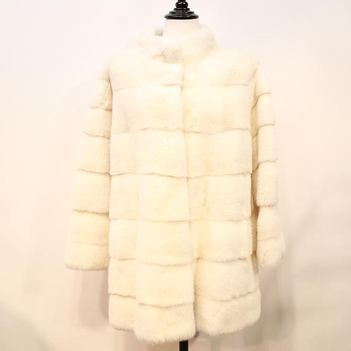 楽天市場】レディース 毛皮コート ファーコート ミンク ダブルカラー