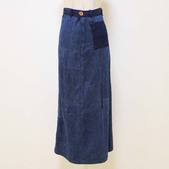 楽天市場】オリジナル パッチワーク風スカート（デニム）19 : 竹原