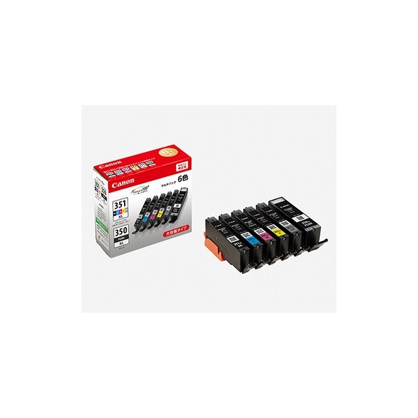 BCI-351XL+350XL/6MP CANON インキ薬莢 純然たる品 6552B002