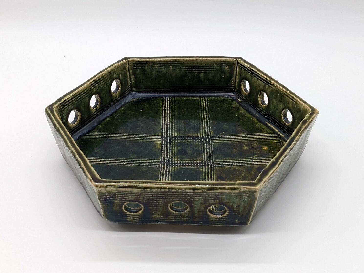 北大路魯山人 美濃焼 色絵春秋長角盛皿 九谷焼 色絵独楽筋汁次 【楽天