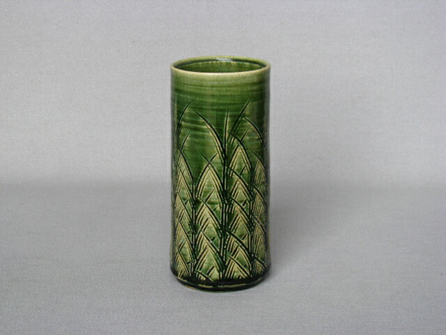 楽天市場】【瀬戸/赤津焼/あかづやき】【花瓶/花入れ/花器】黄瀬戸刻紋