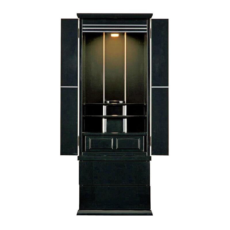仏壇 モダン仏壇 「カシミロ」 紺色 15×40号 （v13-135-2）/家具調仏壇 モダン仏壇 床置き仏壇台付き リビング 仏壇 上下セット モダン 送料無料