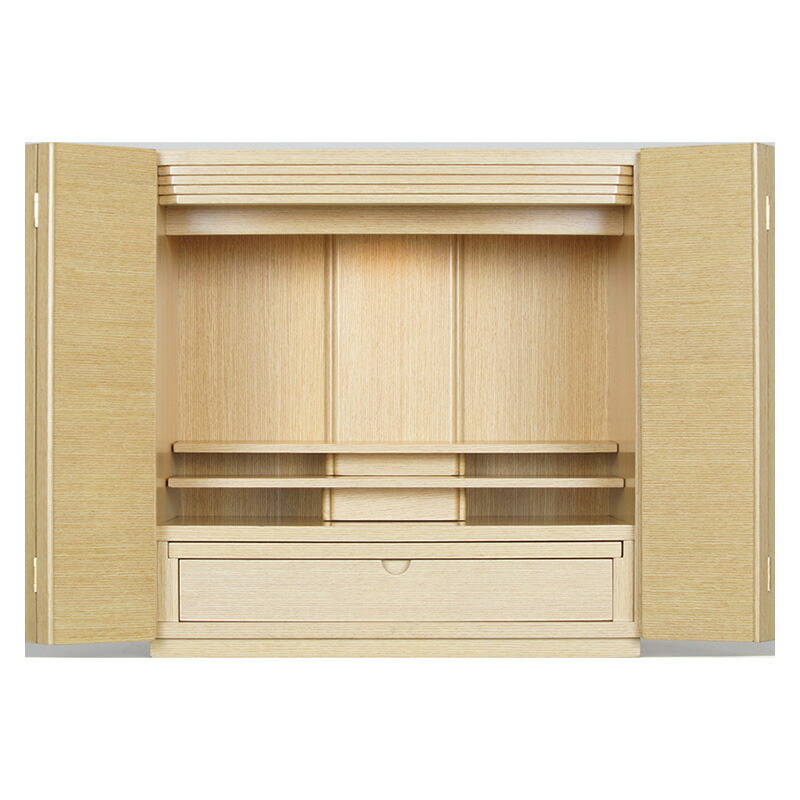 仏壇 今めかしい仏壇 「コッレント」タモ  16号 （v13-083-4）/家具調仏壇 今めかしい仏壇 ミニ仏壇 小型仏壇 今めかしいミニ仏壇 パウダーコンパクト 今めかしい 仏壇 今めかしい ミニ