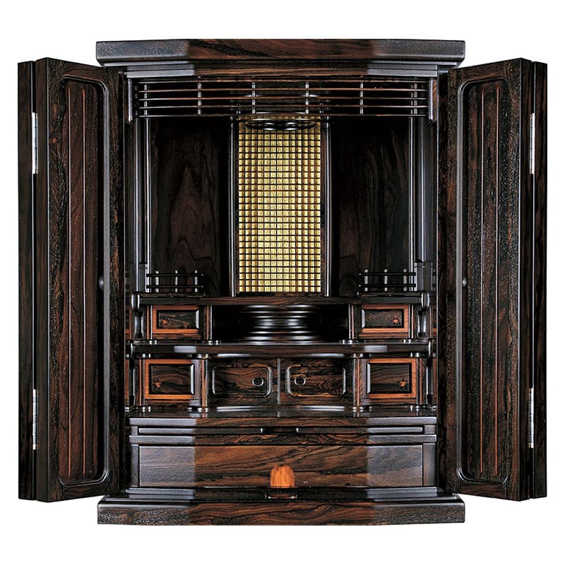 仏壇 モダン仏壇 「ヒャエッテ」 シャム柿 15×20号 （v13-102-3）/家具調仏壇 モダン仏壇 ミニ仏壇 小型仏壇 モダンミニ仏壇 コンパクト おしゃれ 仏壇 モダン ミニ