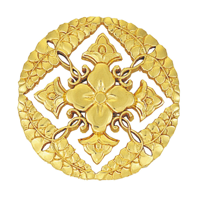【お寺さま用仏具】一派紋（定紋）木製【八ツ藤】１尺5寸(2203-1500) 受注生み出すこと品