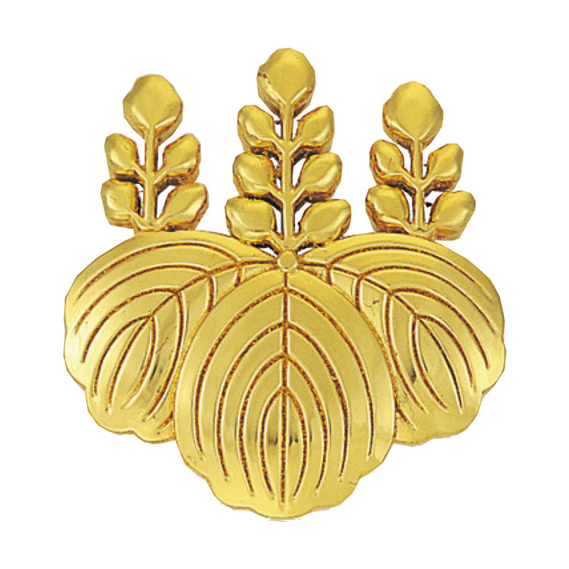 【お寺さま用仏具】一派紋（定紋）木製【五七の桐】1尺5寸 (2205-1500) 受注生み出すこと品