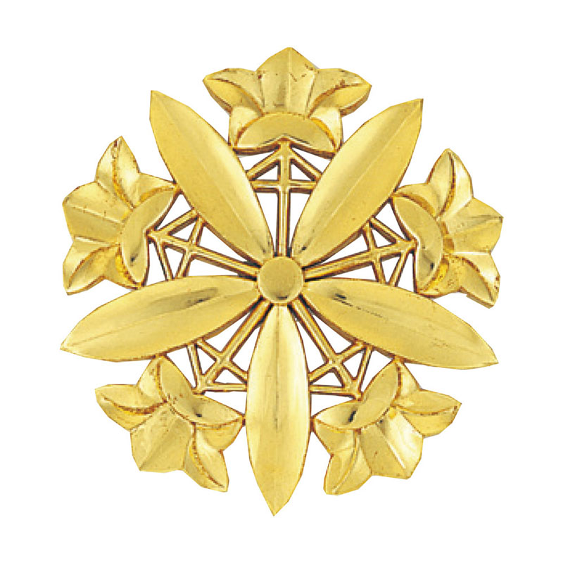 【寺院用仏具】宗派紋（定紋）木製【久我竜胆】1尺5寸(2211-1500) 受注生産品