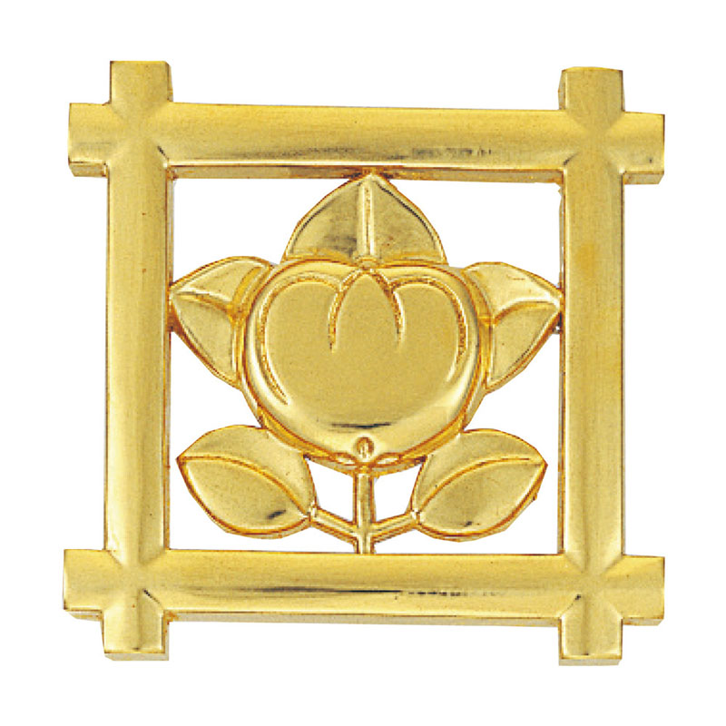 【お寺さま用仏具】一派紋（定紋）木製【井桁橘】1尺5寸(2215-1500) 受注生み出すこと品