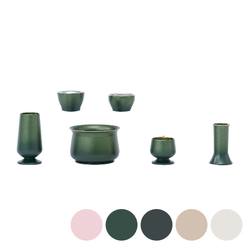 楽天市場】仏具セット 夢幻(むげん)帯金入 6具足 2.5寸 真鍮製 日本製