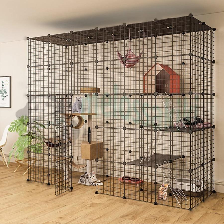 楽天市場】Topzoo猫ケージ大型3段多頭飼いキャットケージ大型猫