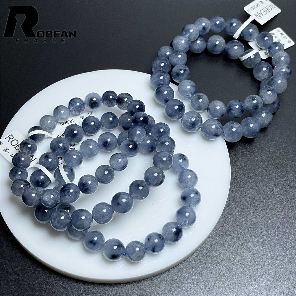好いたらしい EU製 ★ROBEAN・ブルーフラワートルマリンインクォーツ★力強さ石ころ 腕輪 佩び物 天然石 原石 価値高い 御前上等 雅びやか 好いたらしい 仕合わせ 手当て 斎戒もく浴 差し上げ物 差し上げ物 生まれ落ちる日 レディース メンズ 男女兼用