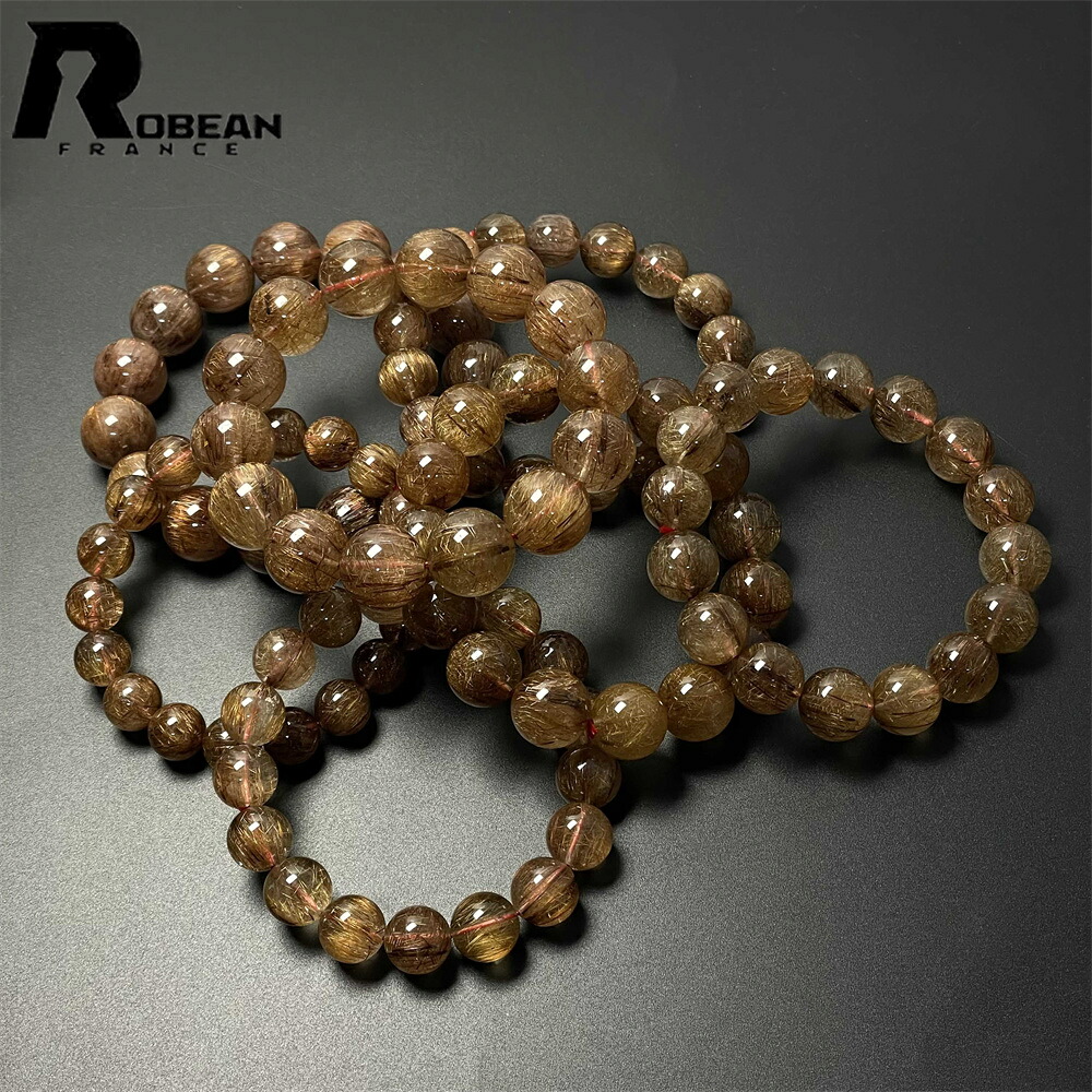 珠玉 EU製 ★ROBEAN・銅髪ルチルクォーツ★腕輪 力強さ石ころ 天然石 好いたらしい 金運 手当て 佩び物 仕合わせ 開運 斎戒もく浴 原石 価値高い 御前上等 雅びやか 好いたらしい 仕合わせ 手当て 斎戒もく浴 差し上げ物 差し上げ物 生まれ落ちる日  オシャレ