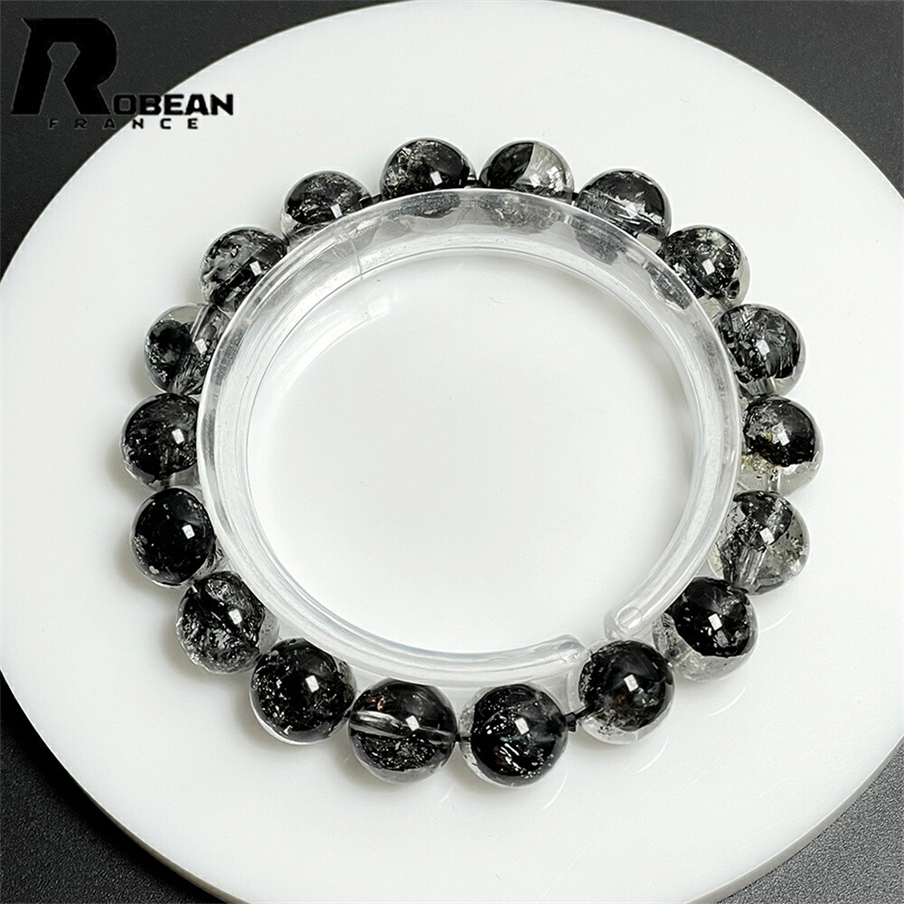 綺麗 EU製 ★ROBEAN・ハーキマーダイヤモンド★パワーストーン ブレスレット アクセサリー 天然石 開運 綺麗 ギフト プレゼント メンズ レディース 男女兼用 お守り 綺麗 幸運 贈り物 高級 11.4-11.8mm M919808｜ROBEAN・宝石