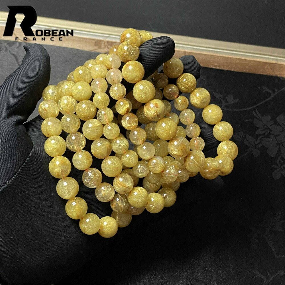 価値高い EU製 ★ROBEAN・極!極満針ルチルクォーツ★腕輪 力強さ石ころ 天然石 金運 手当て 佩び物 天然石 原石 価値高い 御前上等 雅びやか 好いたらしい 仕合わせ 手当て 斎戒もく浴 差し上げ物 差し上げ物 生まれ落ちる日 レディース メンズ 男 女兼用