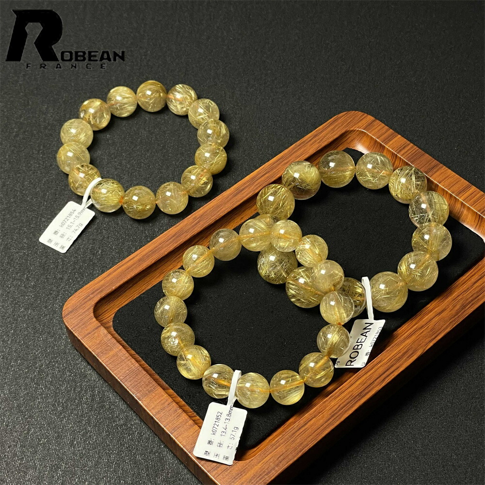 楽天市場】綺麗 EU製 ☆ROBEAN・タイチンルチル☆黄金針水晶 ゴールド