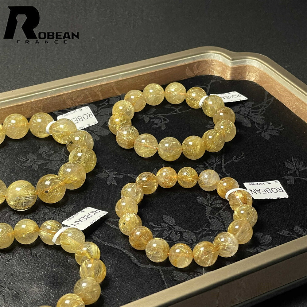 【百貨店SALE 10%OFF】雅びやか EU製 ★ROBEAN・極!極満針ルチルクォーツ★腕輪 力強さ石ころ 天然石 金運 子守り 付属物 天然石 原石 価値高い 御前上等 雅びやか 好いたらしい 仕合わせ 子守り 斎戒もく浴 差し上げ物 差し上げ物 生まれ落ちる日 レディース メンズ 男 女兼用