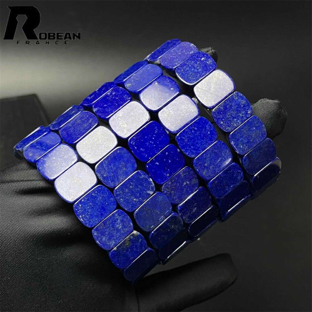 【百貨店SALE 10%OFF】夢色 EU製 ★ROBEAN・ラピスラズリ・バングル★力強さ石ころ 付属品 天然石 腕輪 夢色 護身符 斎戒もく浴 好いたらしい 仕合わせ 窈窕たる 活動力 飛び切り 男女兼用 メンズ レディース 差し上げ物 差し上げ物