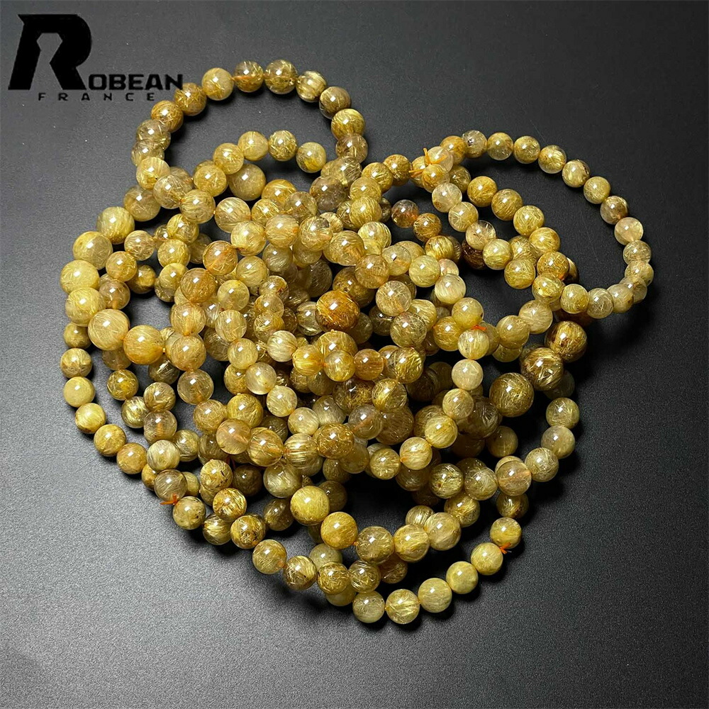 【百貨店SALE 10%OFF】好いたらしい EU製 ★ROBEAN・極!極満針ルチルクォーツ★腕輪 力強さ石ころ 天然石 好いたらしい 金運 護身符 付属品 仕合わせ 開運 斎戒もく浴 原石 価値高い 飛び切り 窈窕たる 好いたらしい 仕合わせ 護身符 斎戒もく浴 差し上げ物 差し上げ物 生まれ落ちる日  オシャレ